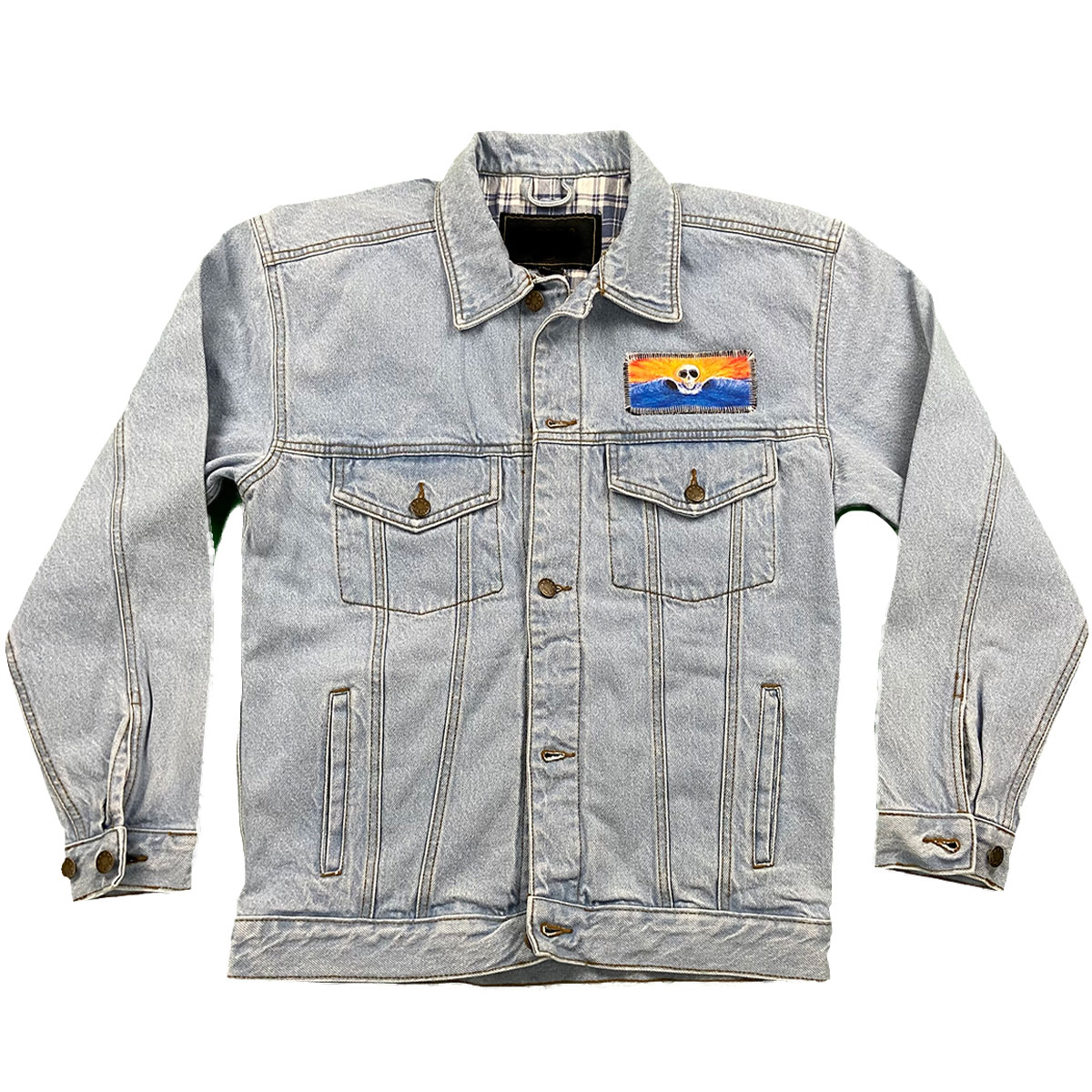 Skull Peak Jean Jacket - Cayucos Collective